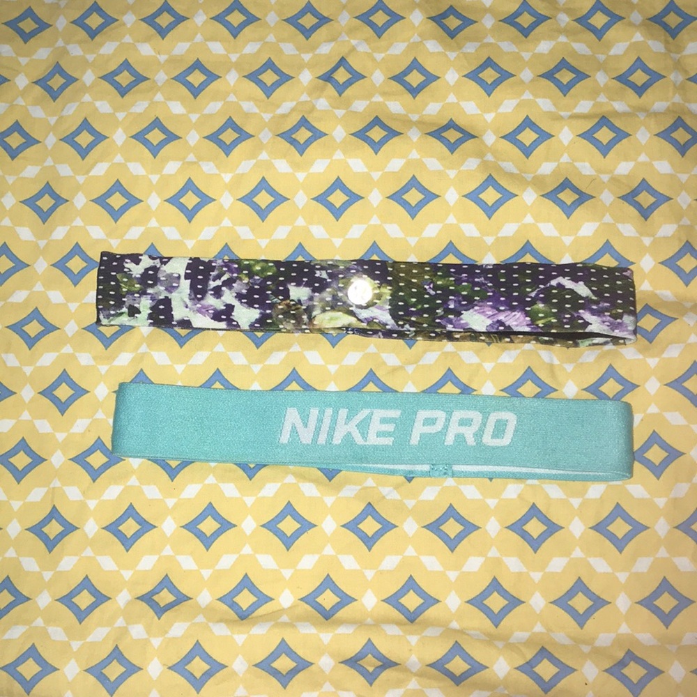 Lulu lemon and Nike pro head bands